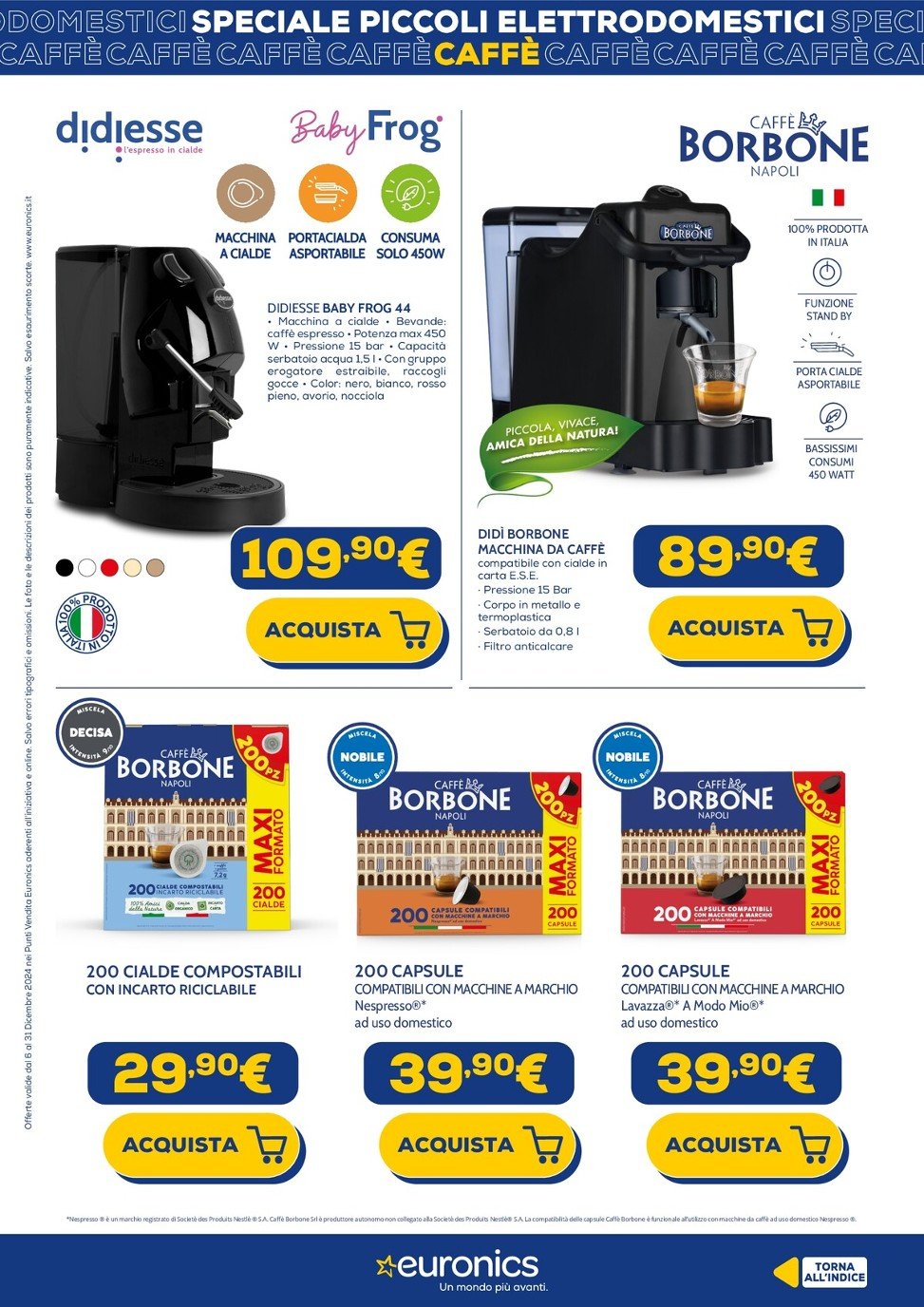 euronics - Volantino Euronics - Speciale Piccoli Elettrodomestici valido dal 06/12 al 31/12 - page: 24