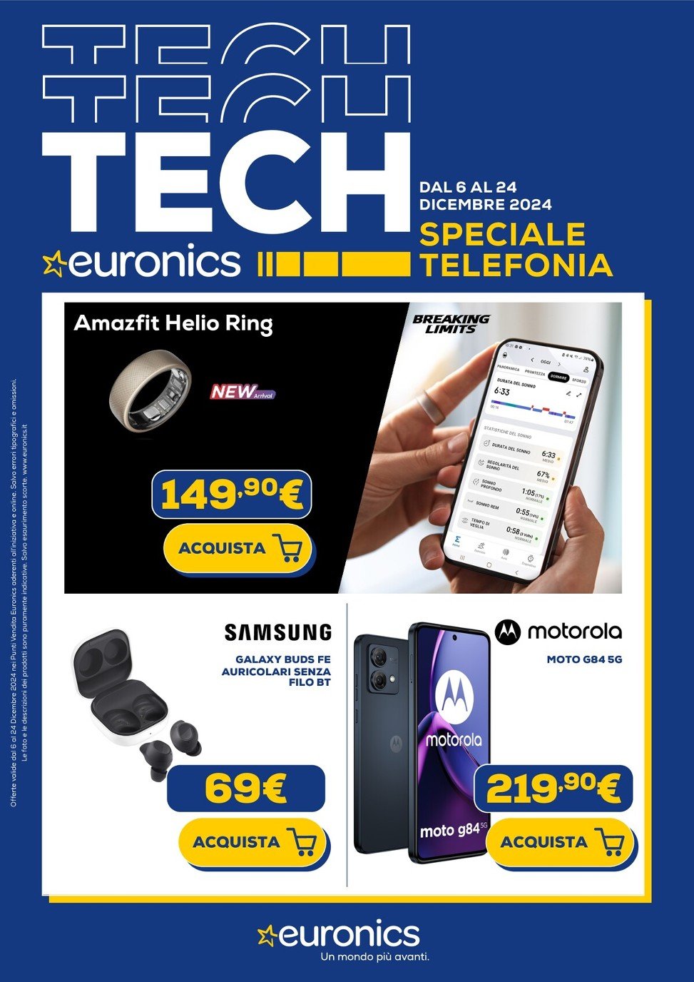 euronics - Volantino Euronics - Speciale Telefonia valido dal 06/12 al 24/12