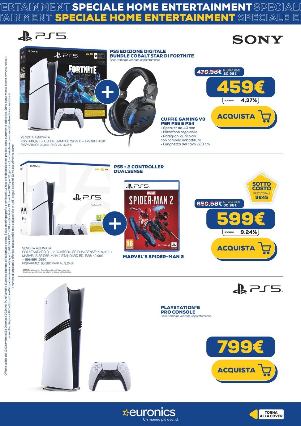 euronics - Volantino Euronics - Speciale Home Entertainment valido dal 13/12 al 24/12 - page: 3