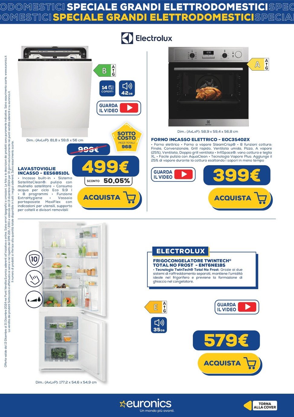 euronics - Volantino Euronics - Speciale Grandi Elettrodomestici valido dal 13/12 al 31/12 - page: 12