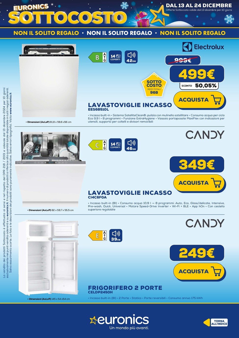 euronics - Volantino Euronics - Sottocosto valido dal 13/12 al 24/12 - page: 23