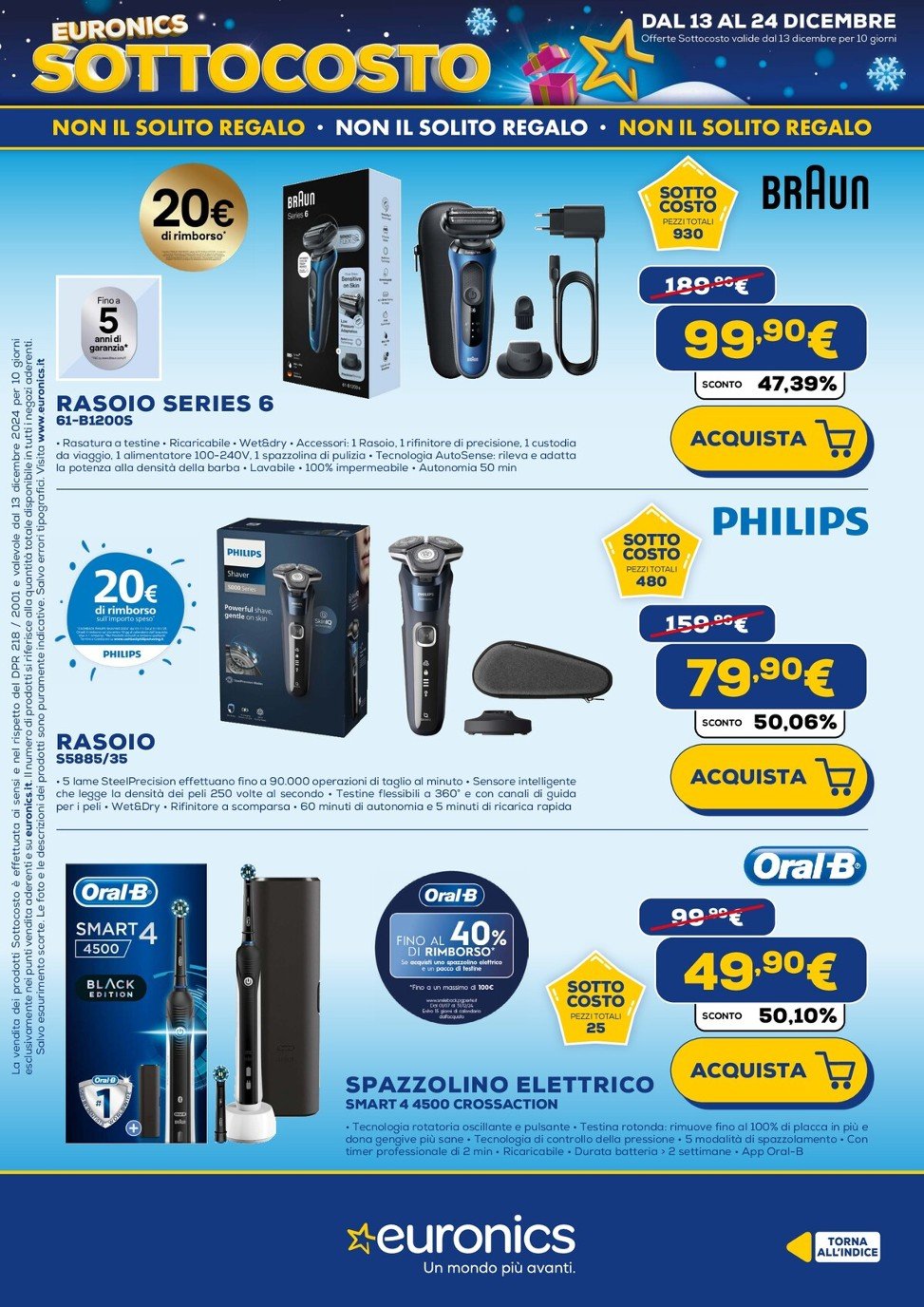 euronics - Volantino Euronics - Sottocosto valido dal 13/12 al 24/12 - page: 29