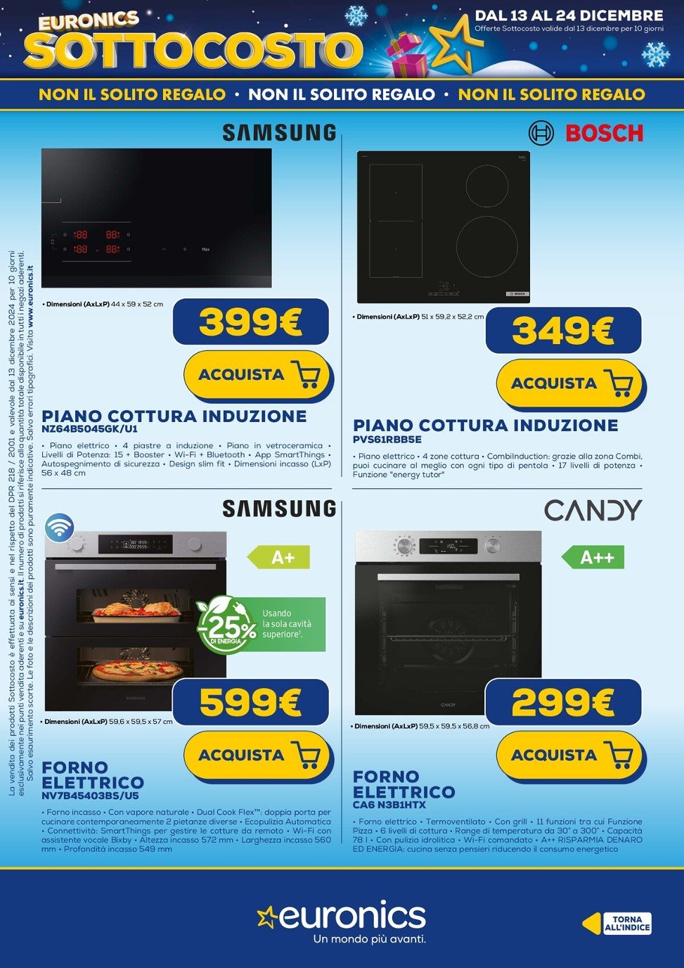 euronics - Volantino Euronics - Sottocosto valido dal 13/12 al 24/12 - page: 24