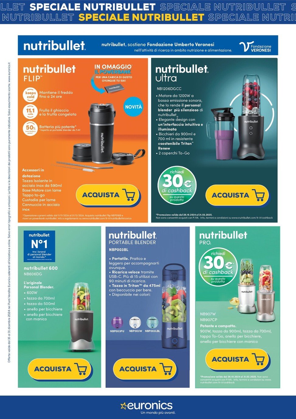 euronics - Volantino Euronics - Speciale Nutribullet valido dal 16/12 al 21/12 - page: 3