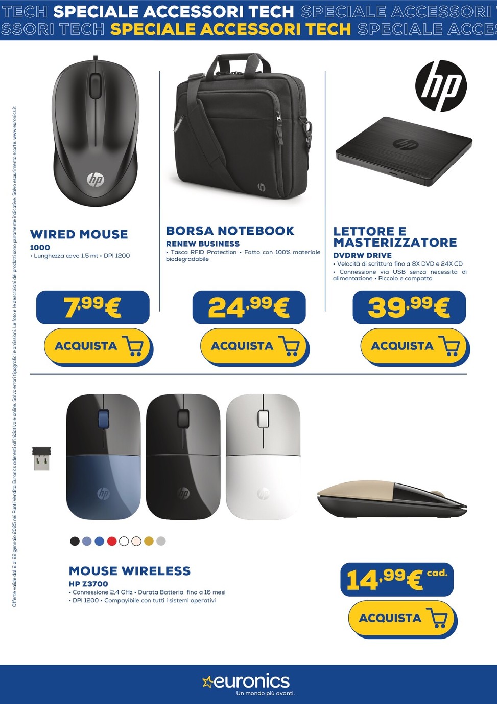 euronics - Volantino Euronics - Speciale Accessori Tech valido dal 02/01 al 22/01 - page: 3