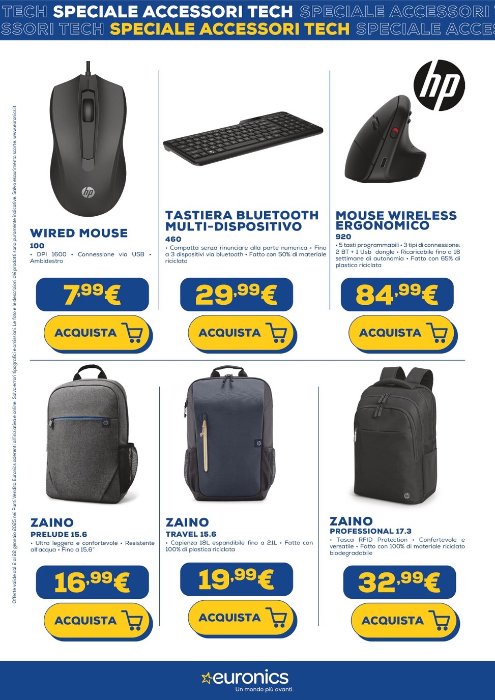 euronics - Volantino Euronics - Speciale Accessori Tech valido dal 02/01 al 22/01 - page: 2