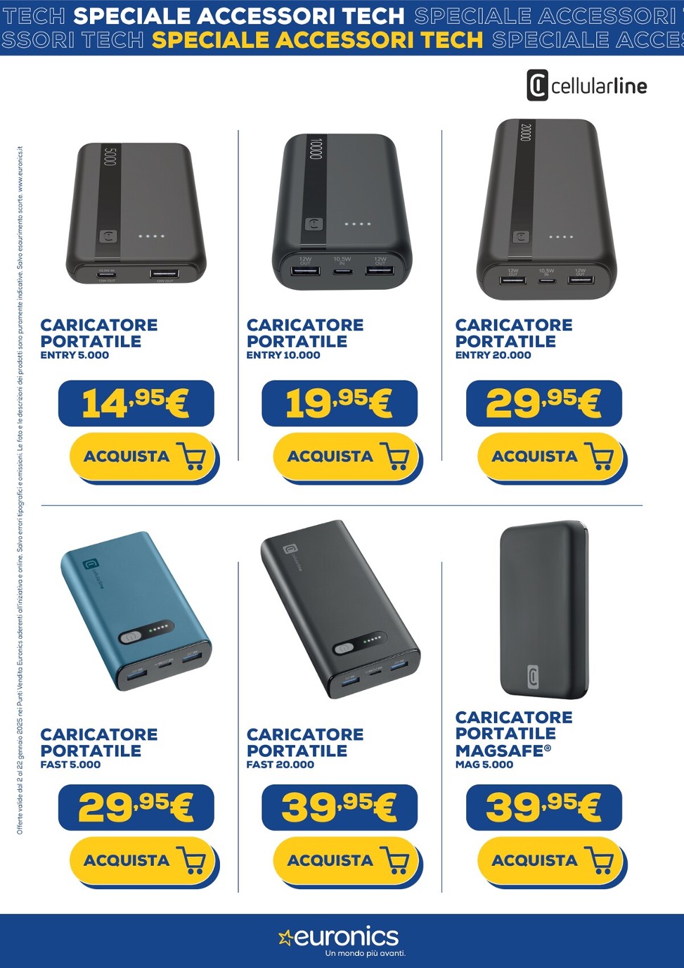 euronics - Volantino Euronics - Speciale Accessori Tech valido dal 02/01 al 22/01 - page: 7