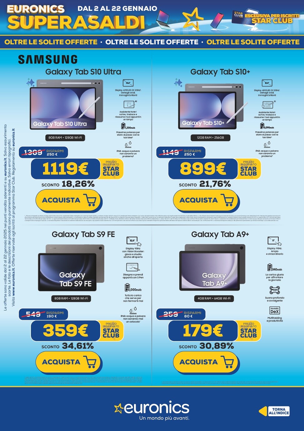 euronics - Volantino Euronics - Superasaldi valido dal 02/01 al 22/01 - page: 17