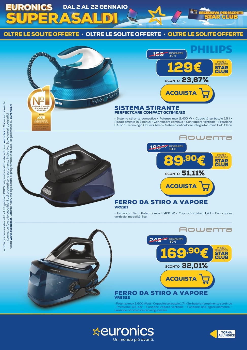 euronics - Volantino Euronics - Superasaldi valido dal 02/01 al 22/01 - page: 22