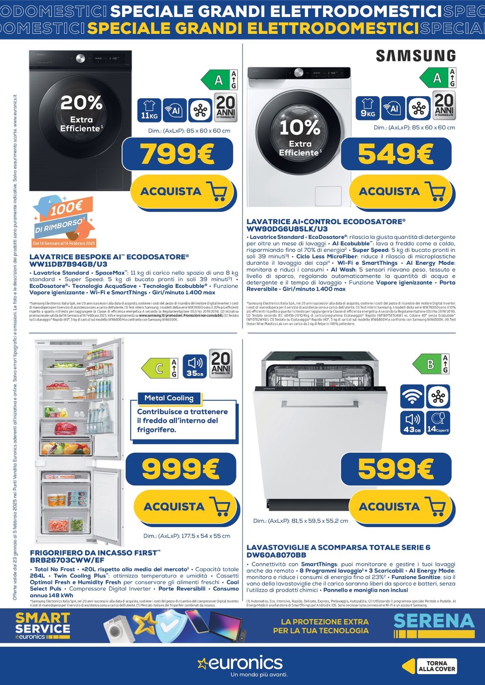 euronics - Volantino Euronics - Speciale Grandi Elettrodomestici valido dal 23/01 al 05/02 - page: 12