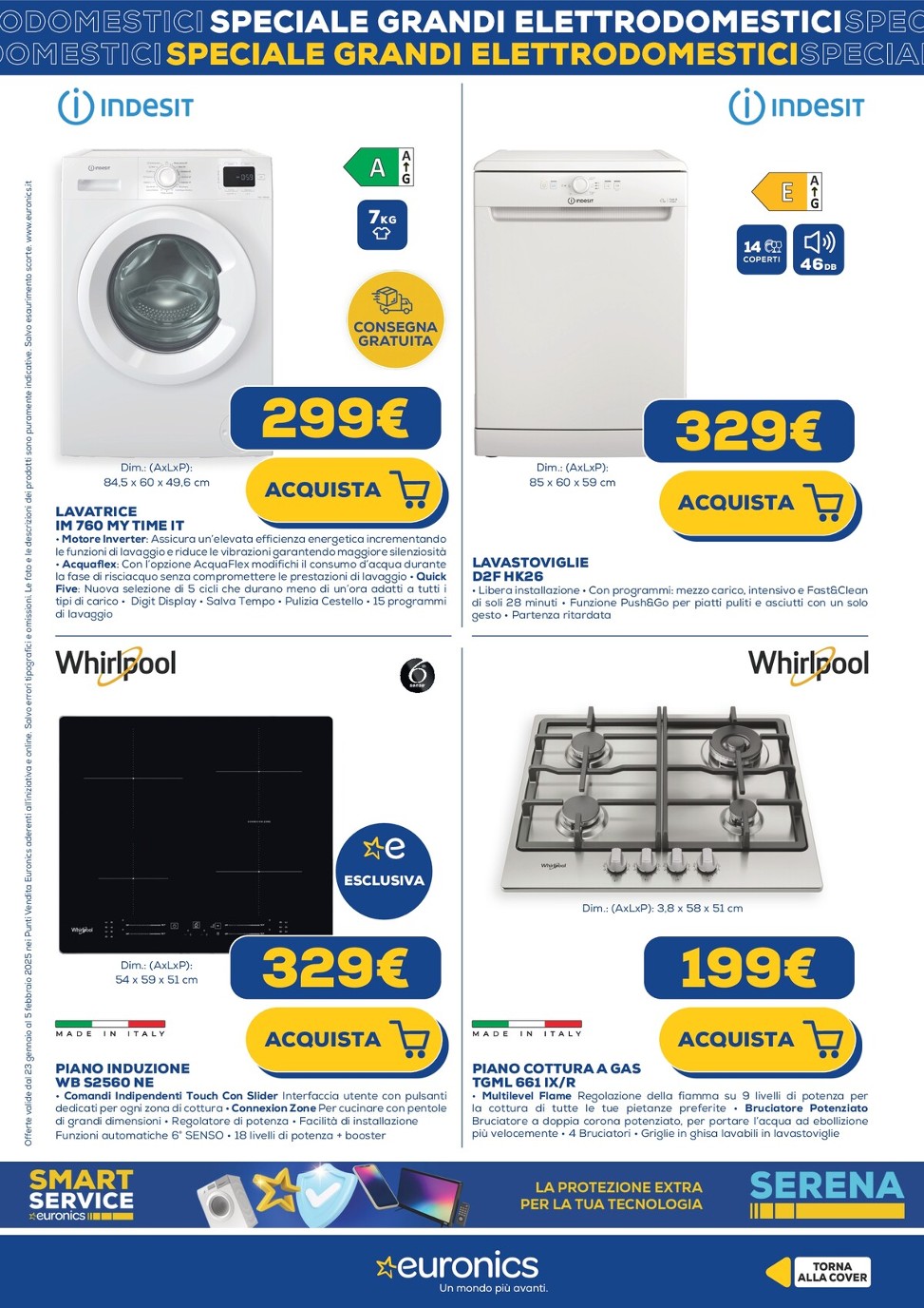 euronics - Volantino Euronics - Speciale Grandi Elettrodomestici valido dal 23/01 al 05/02 - page: 9