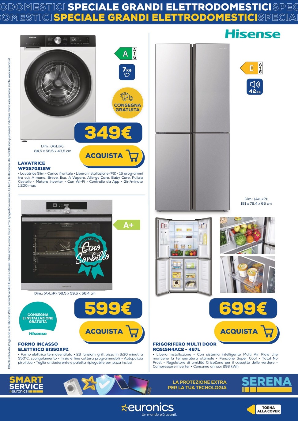 euronics - Volantino Euronics - Speciale Grandi Elettrodomestici valido dal 23/01 al 05/02 - page: 8