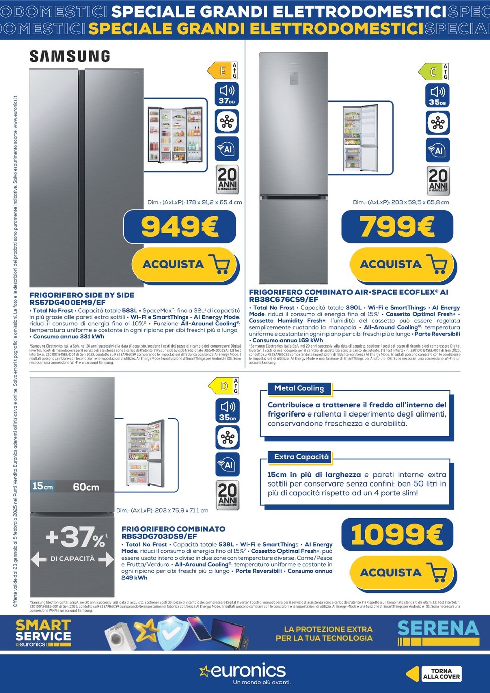 euronics - Volantino Euronics - Speciale Grandi Elettrodomestici valido dal 23/01 al 05/02 - page: 11