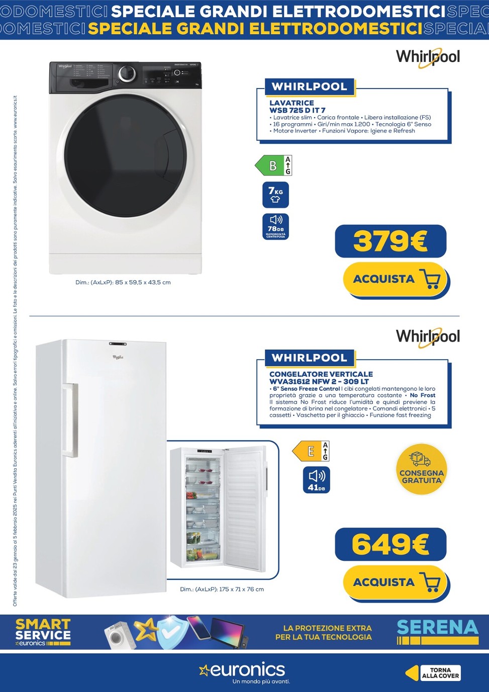 euronics - Volantino Euronics - Speciale Grandi Elettrodomestici valido dal 23/01 al 05/02 - page: 10