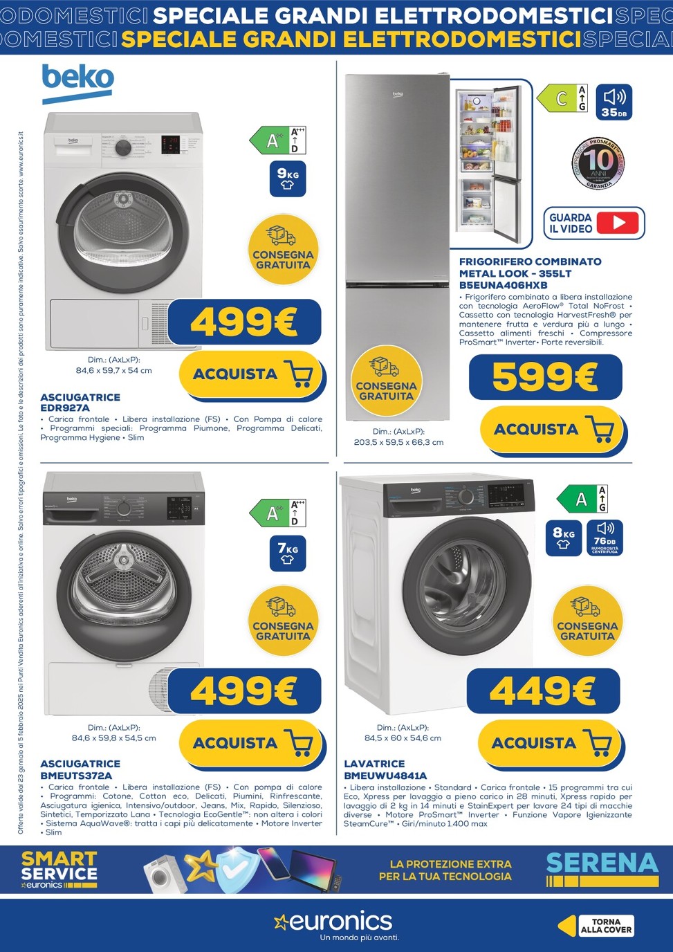 euronics - Volantino Euronics - Speciale Grandi Elettrodomestici valido dal 23/01 al 05/02 - page: 6