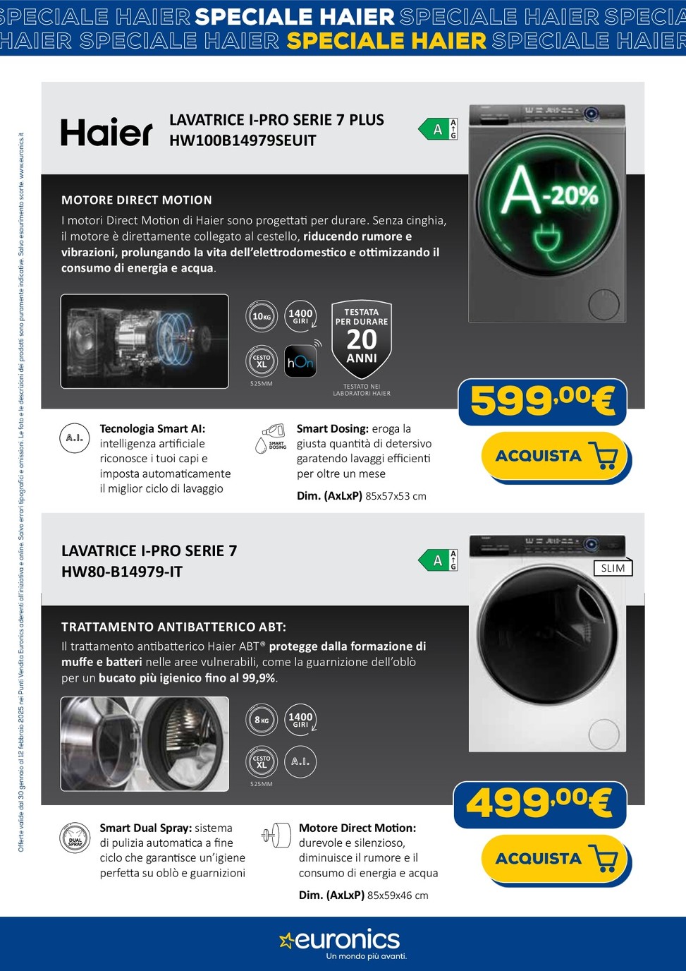 euronics - Volantino Euronics - Speciale Haier valido dal 30/01 al 12/02 - page: 9