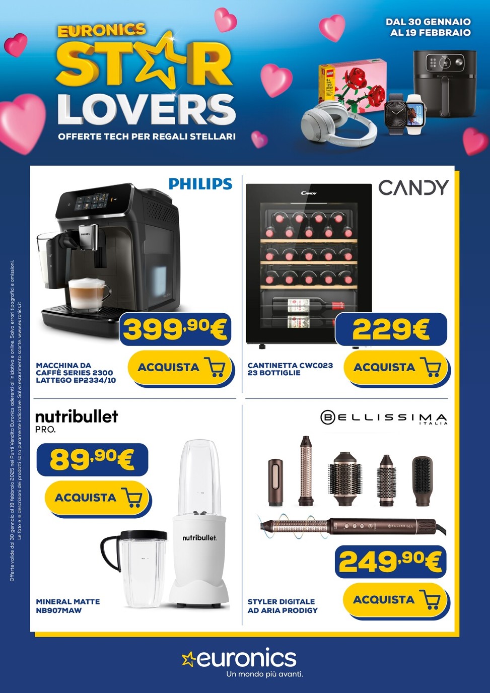 euronics - Volantino Euronics - Star Lovers valido dal 30/01 al 19/02