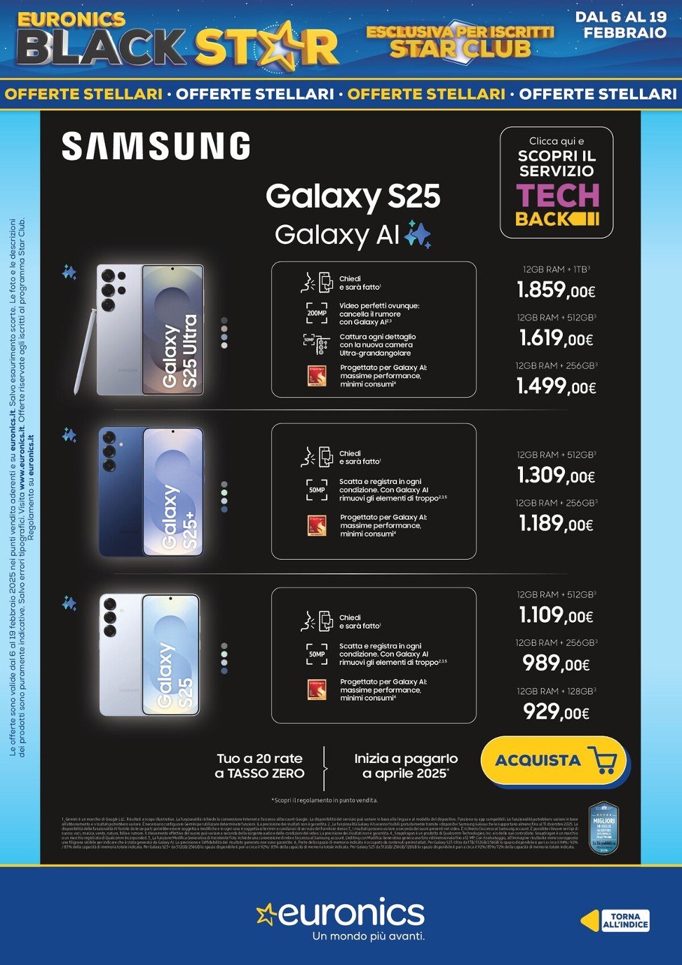 euronics - Volantino Euronics - Black Star valido dal 06/02 al 19/02 - page: 4