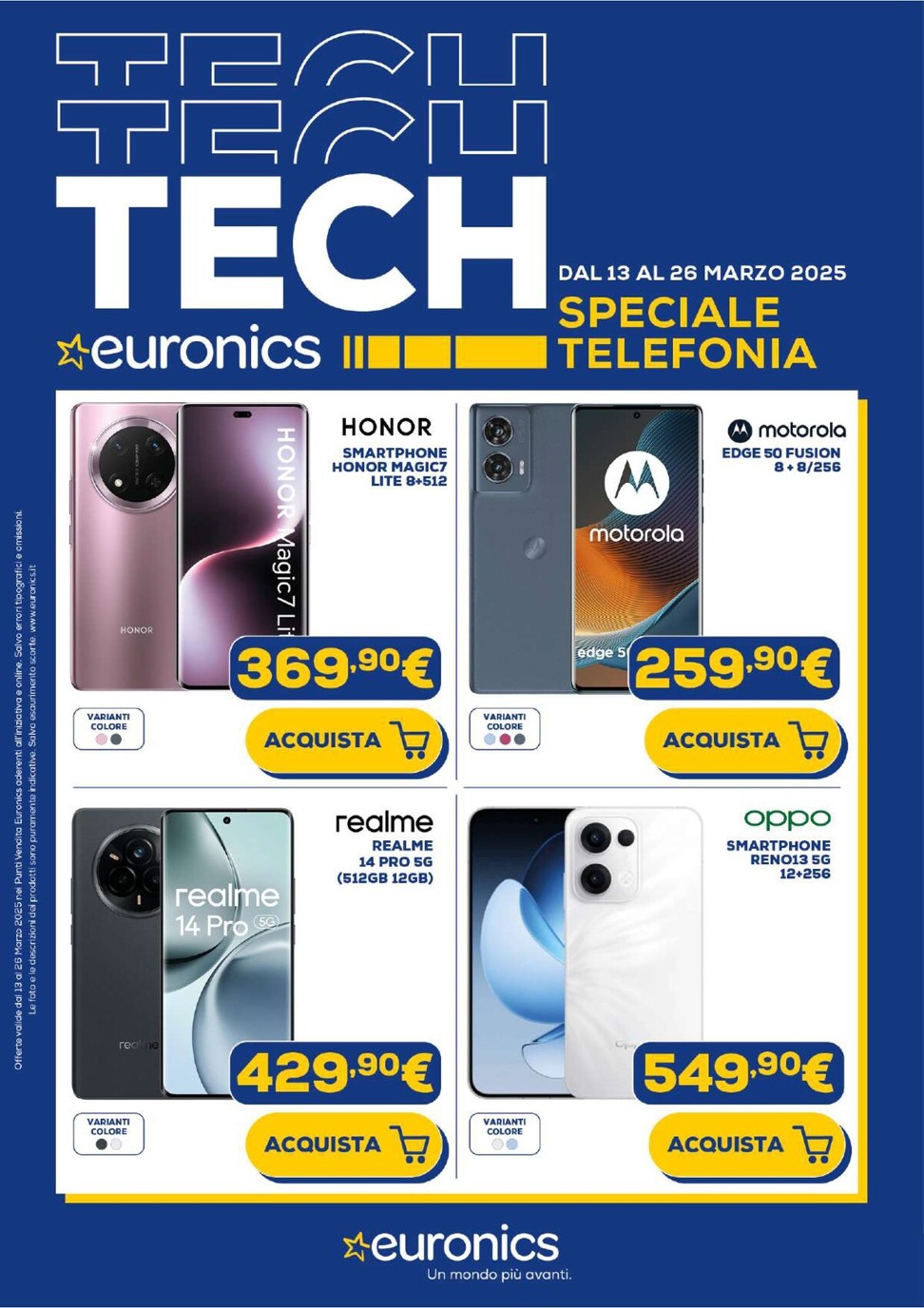 euronics - Volantino Euronics - Speciale Telefonia valido dal 13/03 al 26/03 - page: 1