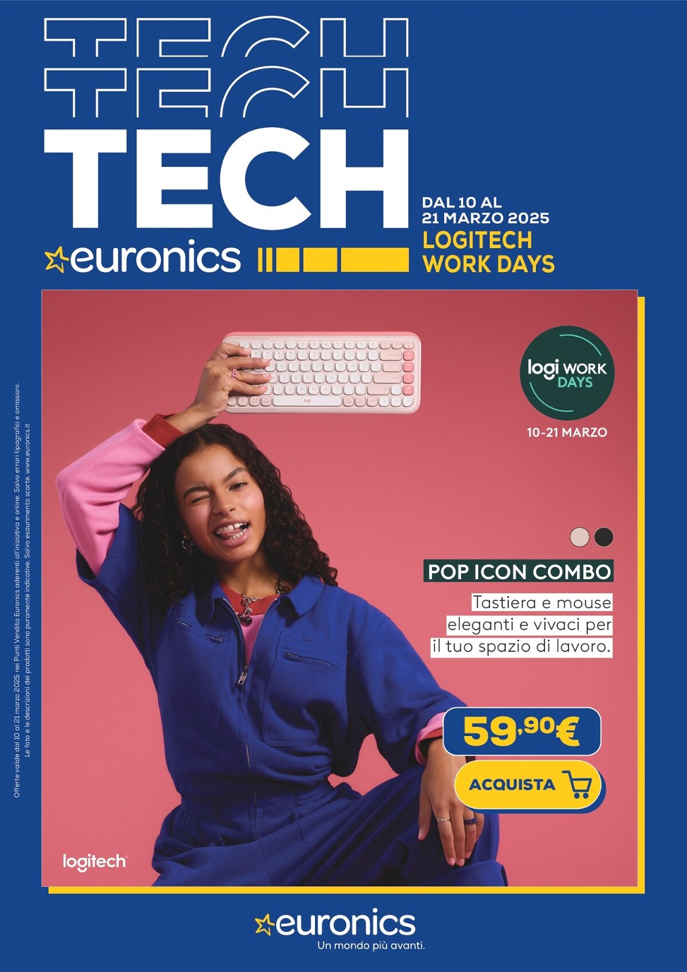 euronics - Volantino Euronics - Logitech valido dal 11/03 al 21/03 - page: 1