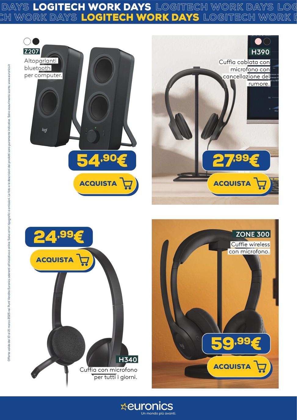 euronics - Volantino Euronics - Logitech valido dal 11/03 al 21/03 - page: 7