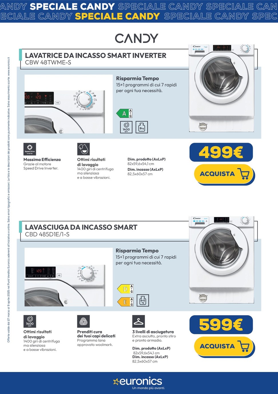euronics - Volantino Euronics - Speciale Candy valido dal 23/04 al 07/05 - page: 9