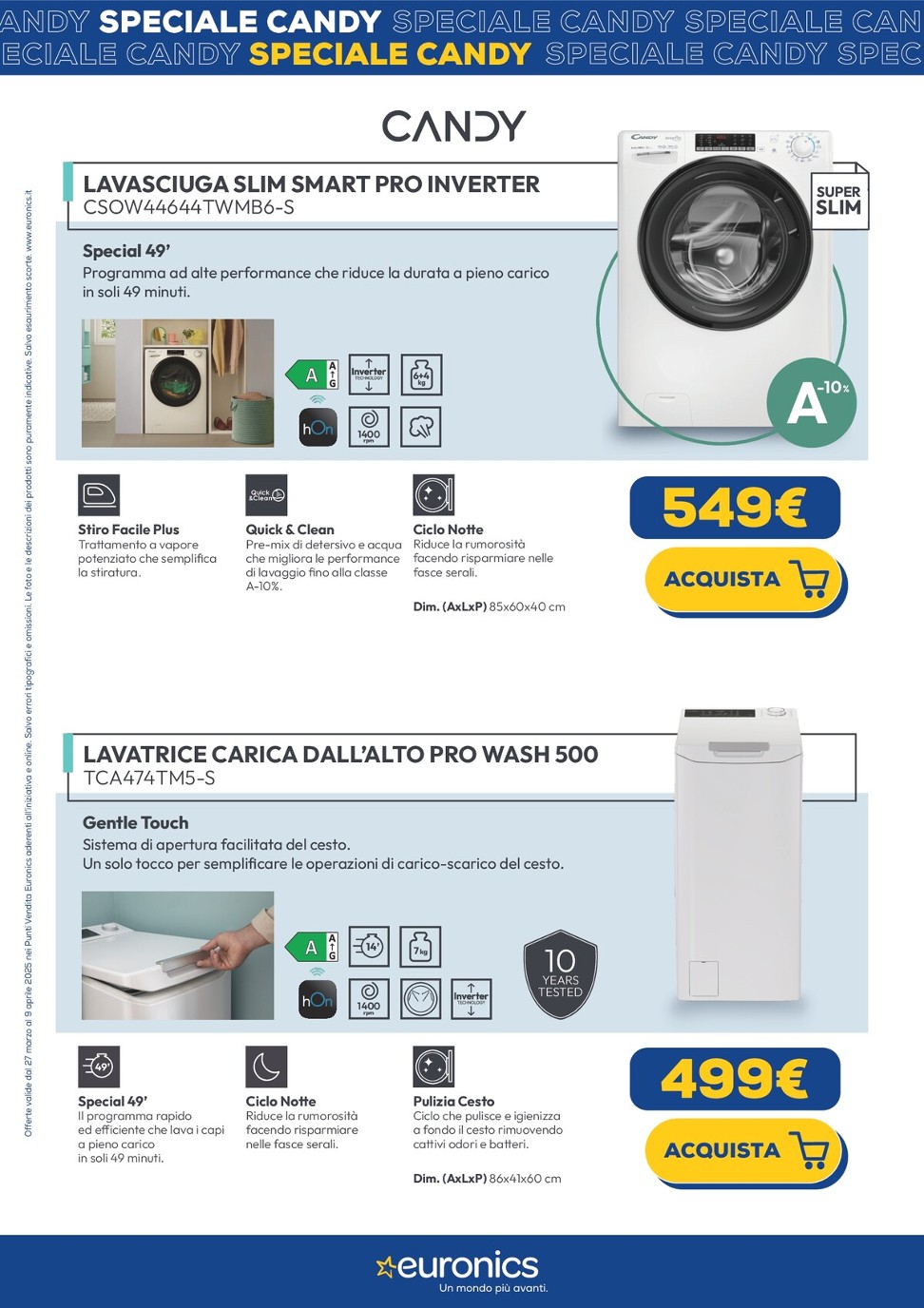 euronics - Volantino Euronics - Speciale Candy valido dal 23/04 al 07/05 - page: 5