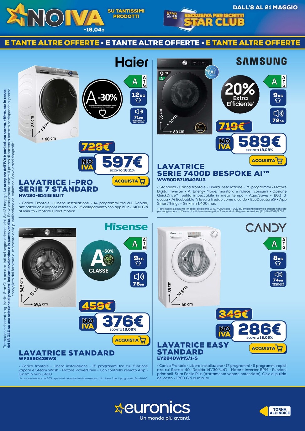 euronics - Volantino Euronics valido dal 08/05 al 21/05 - page: 23