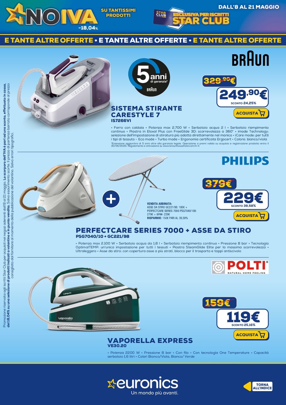 euronics - Volantino Euronics valido dal 08/05 al 21/05 - page: 29