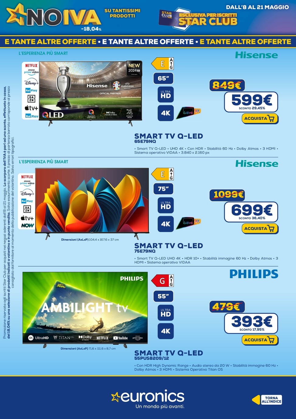 euronics - Volantino Euronics valido dal 08/05 al 21/05 - page: 18