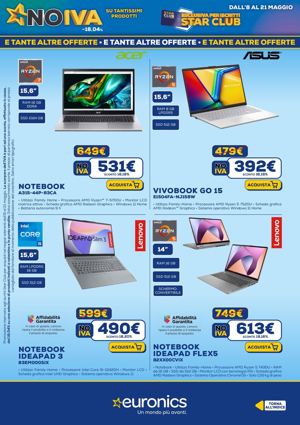 euronics - Volantino Euronics valido dal 08/05 al 21/05 - page: 10