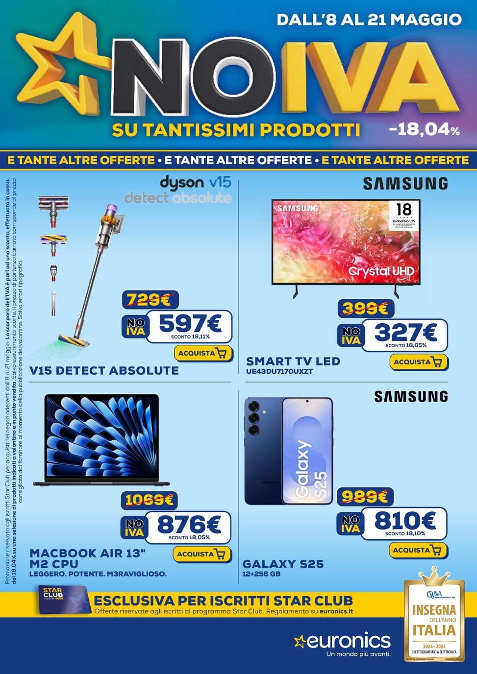 euronics - Volantino Euronics valido dal 08/05 al 21/05