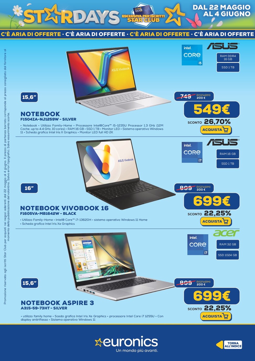 euronics - Volantino Euronics - Star Days valido dal 22/05 al 04/06 - page: 12
