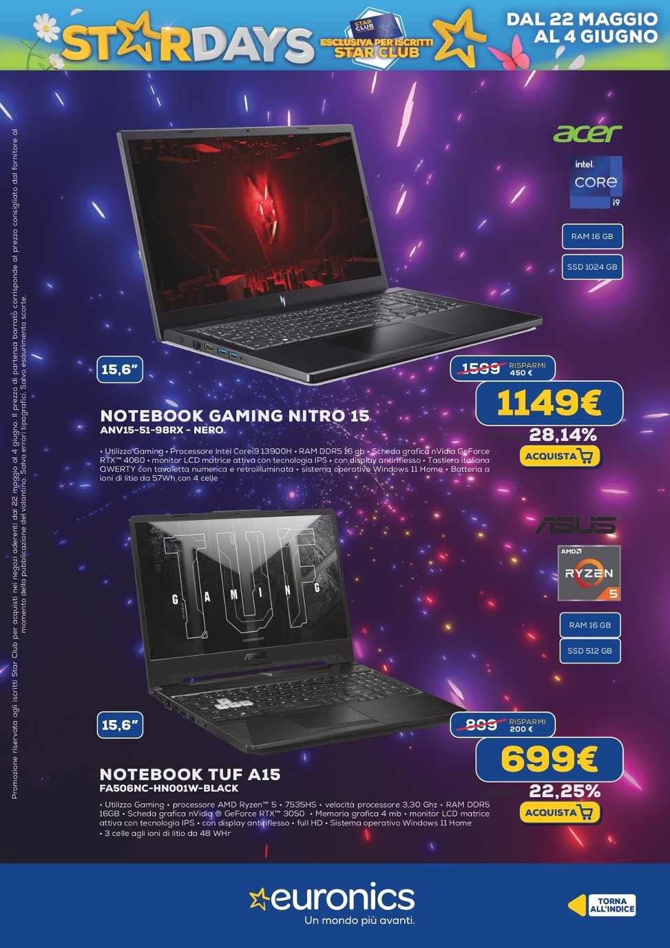 euronics - Volantino Euronics - Star Days valido dal 22/05 al 04/06 - page: 10