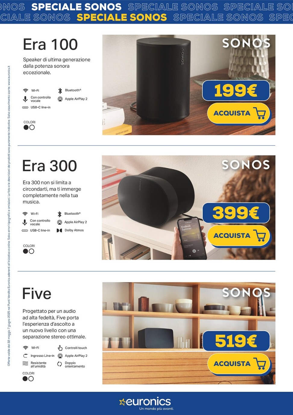 euronics - Volantino Euronics - Speciale Sonos valido dal 22/05 al 07/06 - page: 2