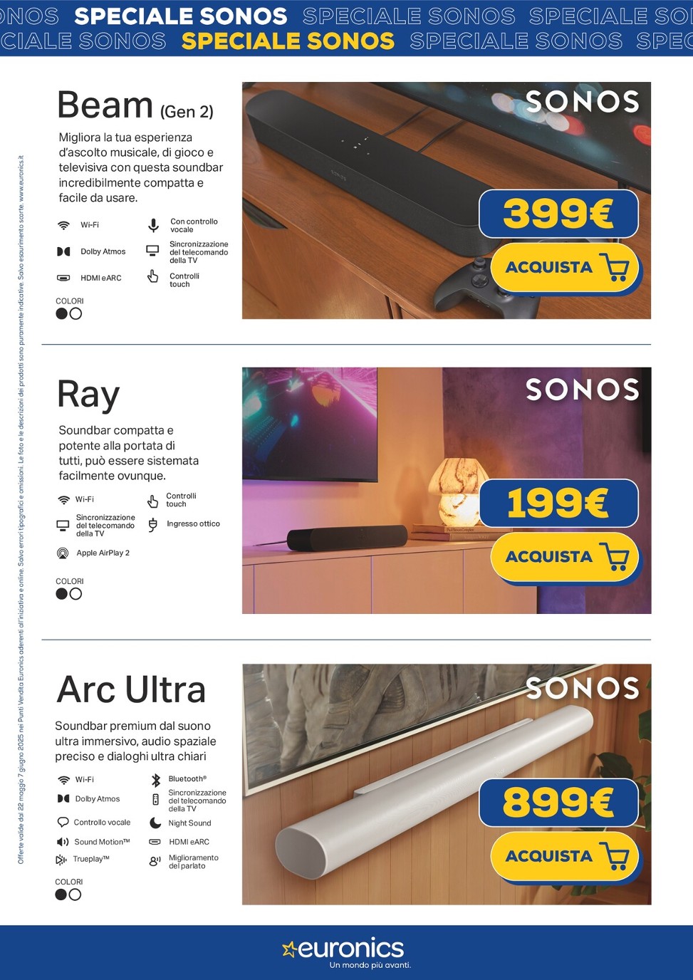 euronics - Volantino Euronics - Speciale Sonos valido dal 22/05 al 07/06 - page: 3