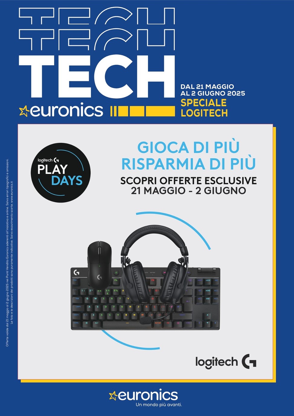 euronics - Volantino Euronics - Speciale Logitech valido dal 21/05 al 02/06 - page: 1