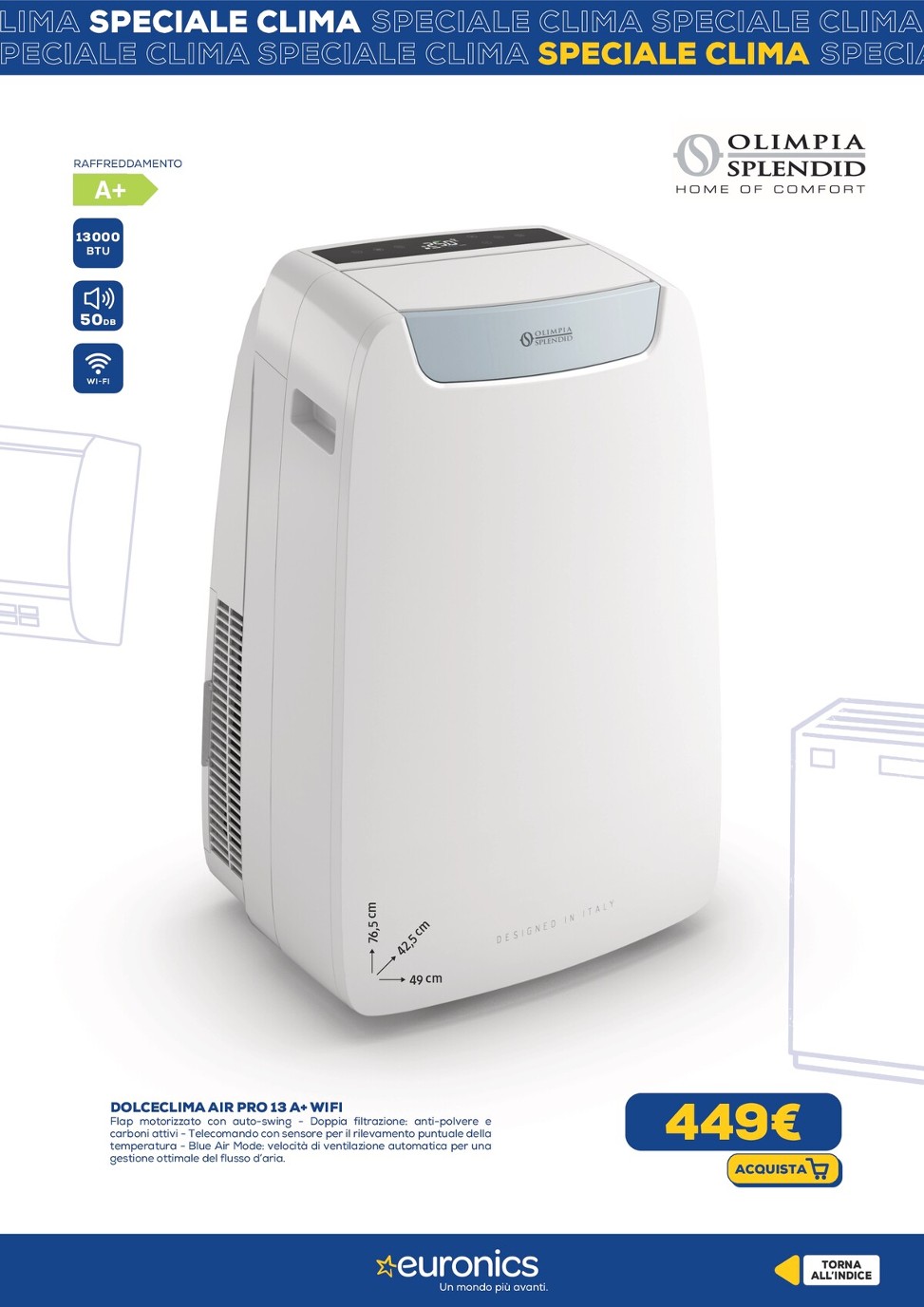 euronics - Volantino Euronics - Speciale Clima valido dal 29/05 al 18/06 - page: 27 euronics - Volantino Euronics - Speciale Clima valido dal 29/05 al 18/06 - page: 27