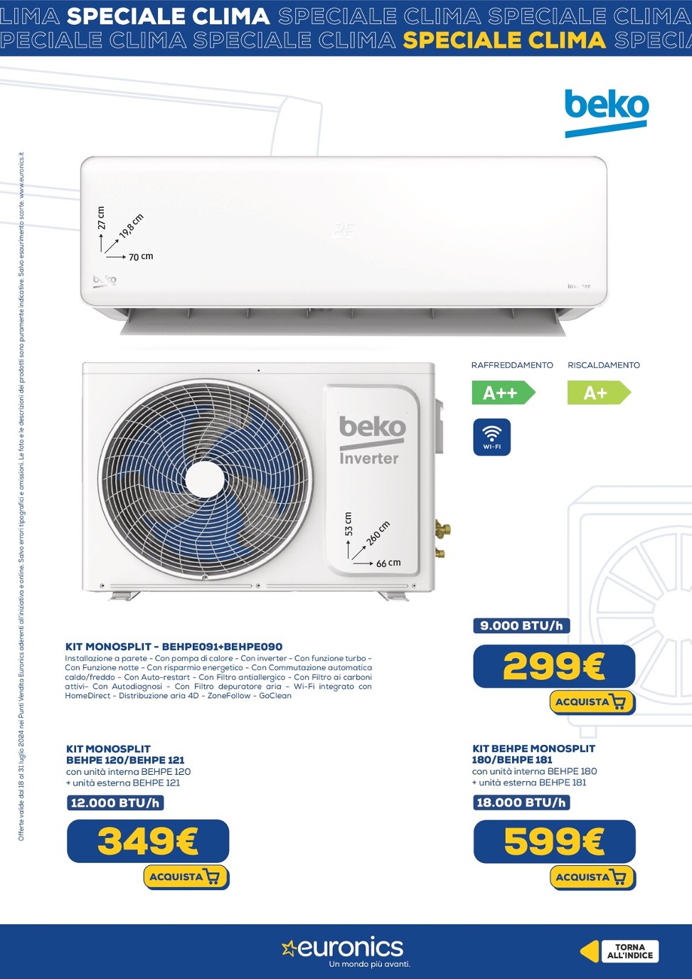 euronics - Volantino Euronics - Speciale Clima valido dal 29/05 al 18/06 - page: 15 euronics - Volantino Euronics - Speciale Clima valido dal 29/05 al 18/06 - page: 15