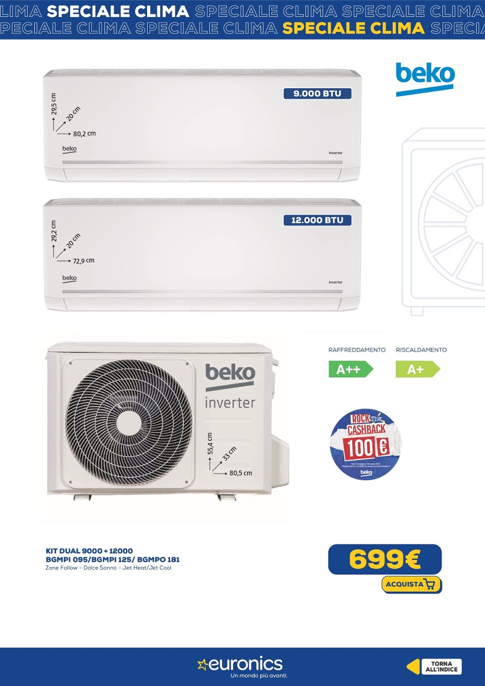 euronics - Volantino Euronics - Speciale Clima valido dal 29/05 al 18/06 - page: 17 euronics - Volantino Euronics - Speciale Clima valido dal 29/05 al 18/06 - page: 17