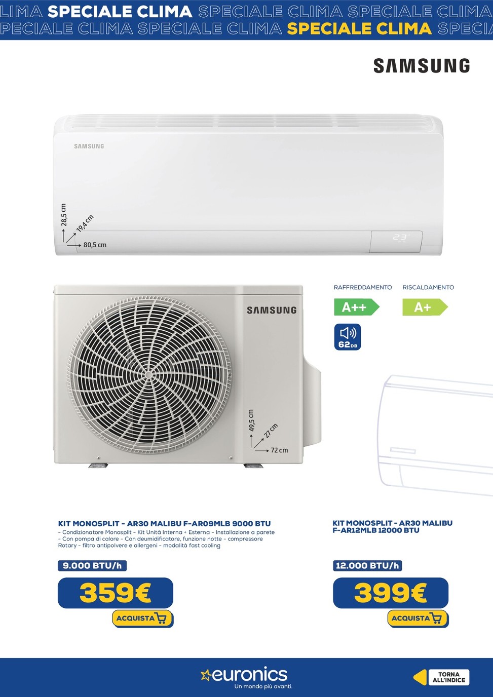 euronics - Volantino Euronics - Speciale Clima valido dal 29/05 al 18/06 - page: 22 euronics - Volantino Euronics - Speciale Clima valido dal 29/05 al 18/06 - page: 22