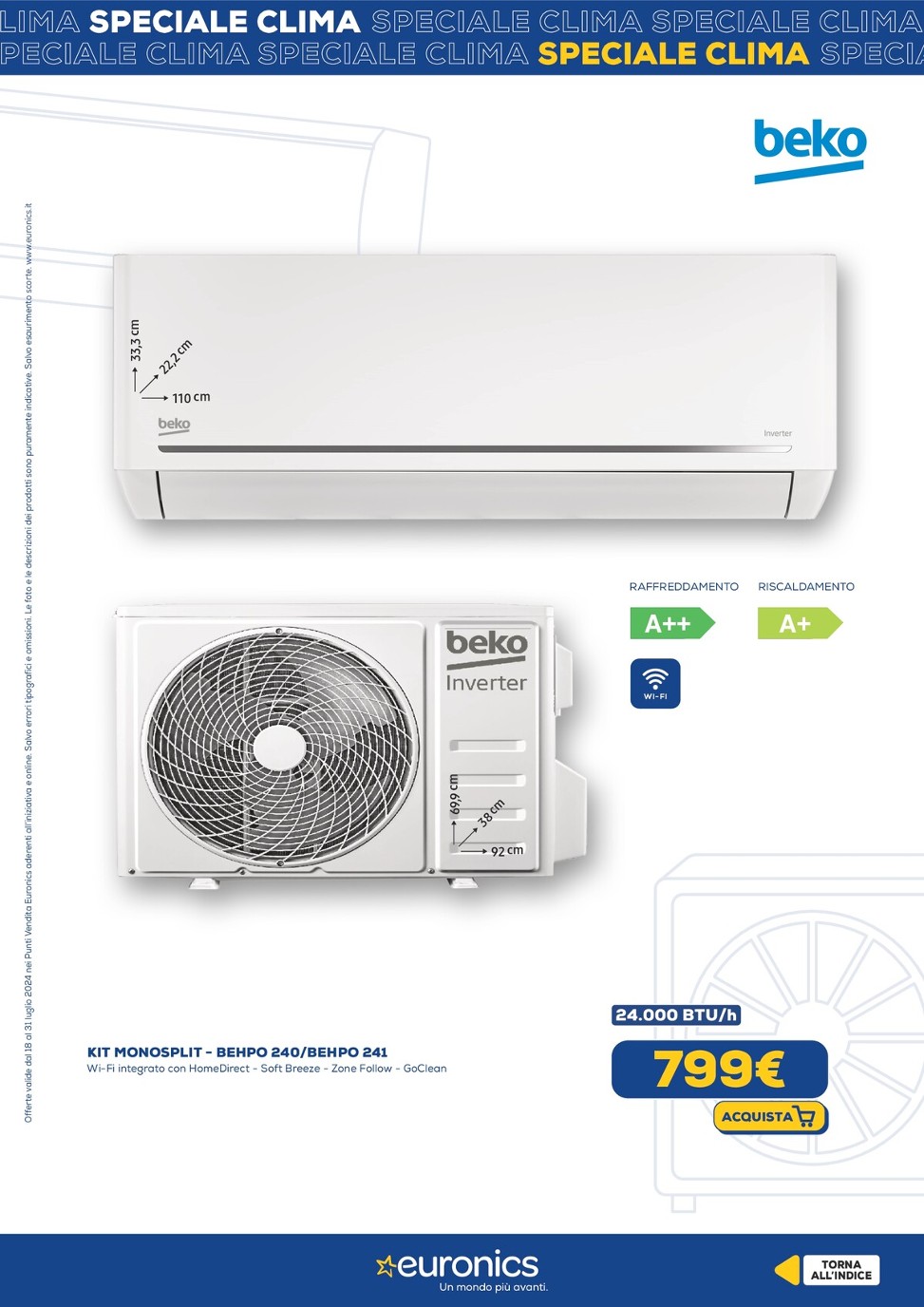 euronics - Volantino Euronics - Speciale Clima valido dal 29/05 al 18/06 - page: 14 euronics - Volantino Euronics - Speciale Clima valido dal 29/05 al 18/06 - page: 14