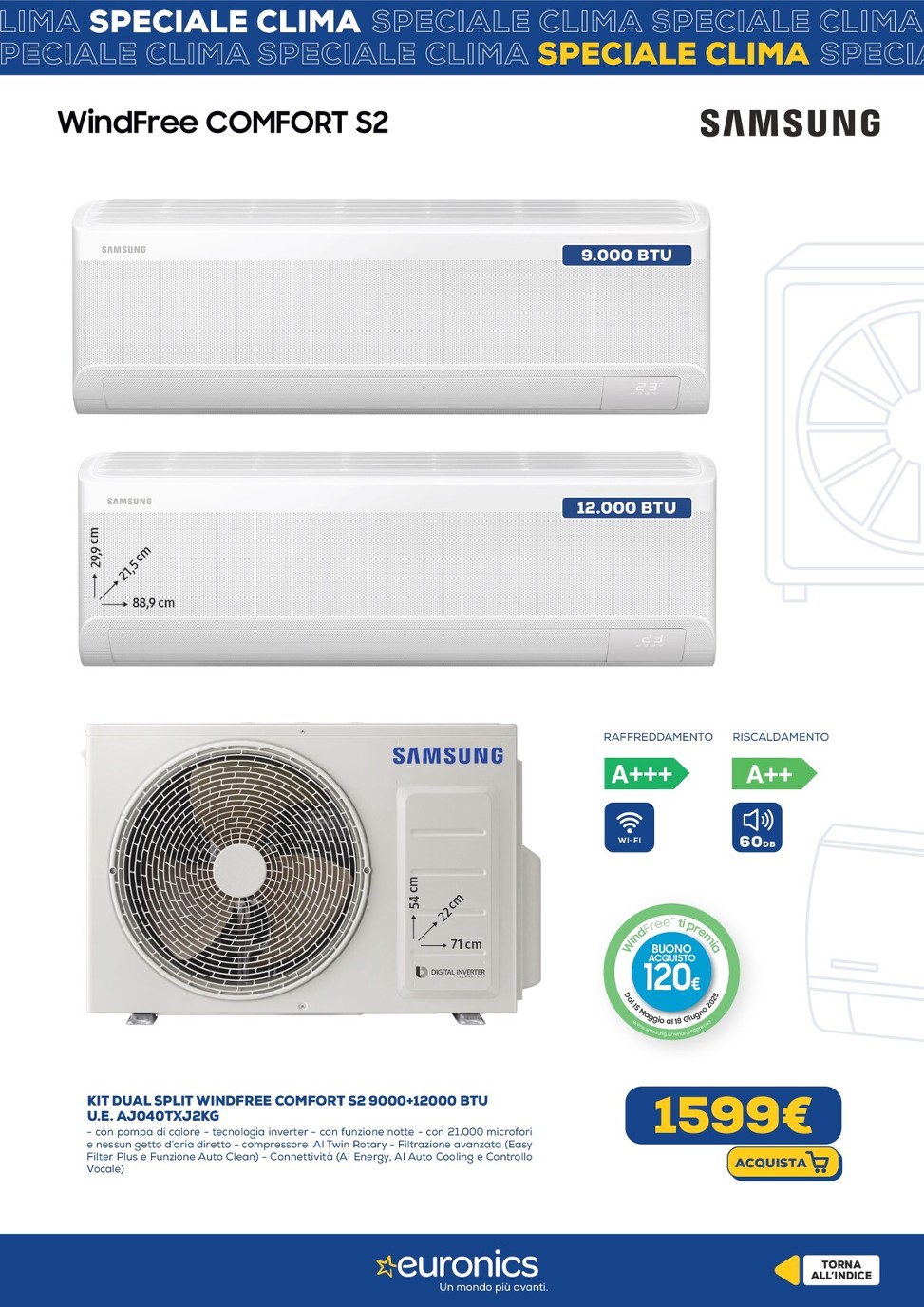 euronics - Volantino Euronics - Speciale Clima valido dal 29/05 al 18/06 - page: 19 euronics - Volantino Euronics - Speciale Clima valido dal 29/05 al 18/06 - page: 19