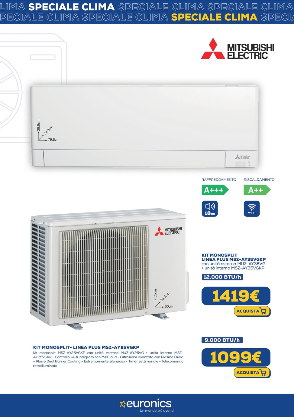 euronics - Volantino Euronics - Speciale Clima valido dal 29/05 al 18/06 - page: 12 euronics - Volantino Euronics - Speciale Clima valido dal 29/05 al 18/06 - page: 12
