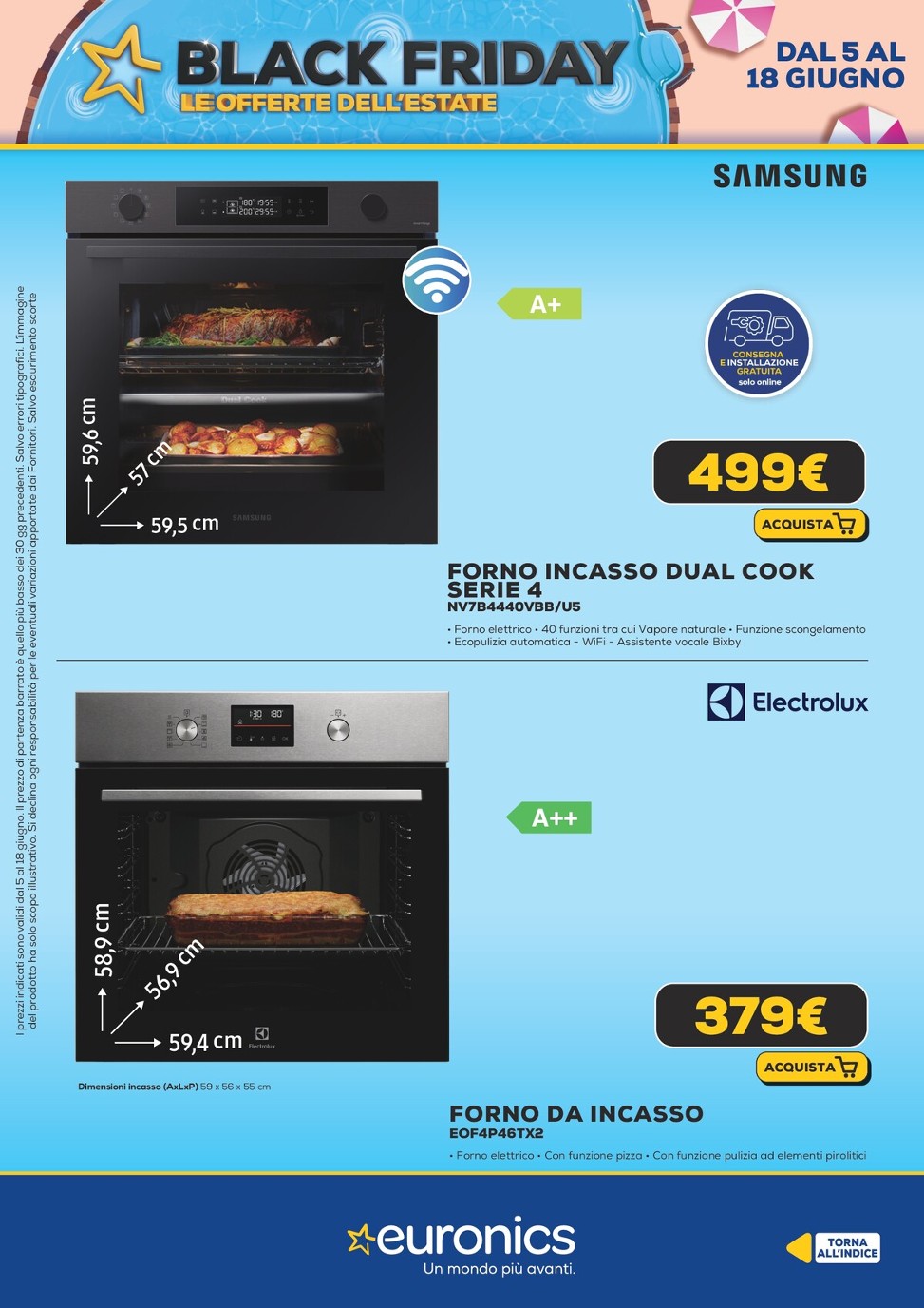 euronics - Volantino Euronics - Black Friday d'Estate valido dal 05/06 al 18/06 - page: 34 euronics - Volantino Euronics - Black Friday d'Estate valido dal 05/06 al 18/06 - page: 34