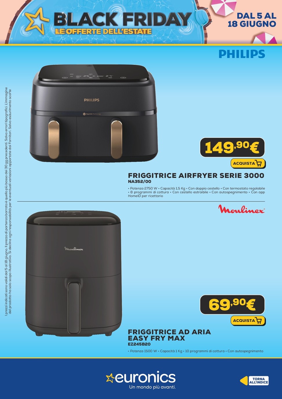 euronics - Volantino Euronics - Black Friday d'Estate valido dal 05/06 al 18/06 - page: 44 euronics - Volantino Euronics - Black Friday d'Estate valido dal 05/06 al 18/06 - page: 44