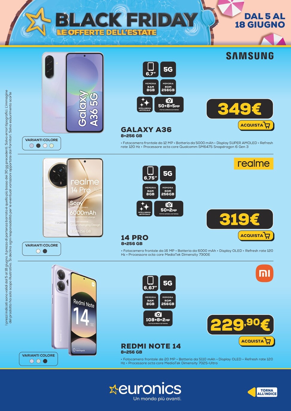 euronics - Volantino Euronics - Black Friday d'Estate valido dal 05/06 al 18/06 - page: 8 euronics - Volantino Euronics - Black Friday d'Estate valido dal 05/06 al 18/06 - page: 8