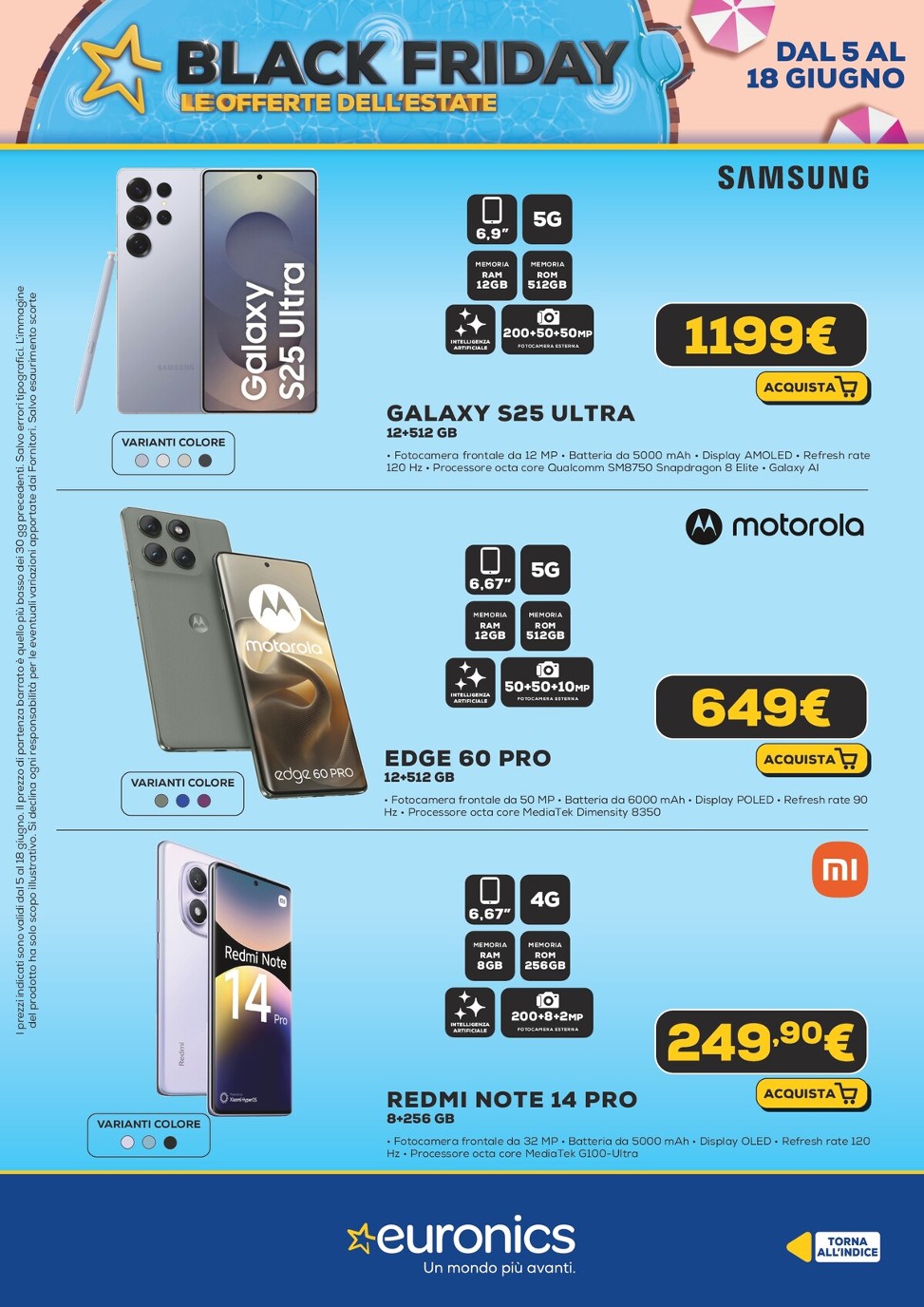euronics - Volantino Euronics - Black Friday d'Estate valido dal 05/06 al 18/06 - page: 6 euronics - Volantino Euronics - Black Friday d'Estate valido dal 05/06 al 18/06 - page: 6