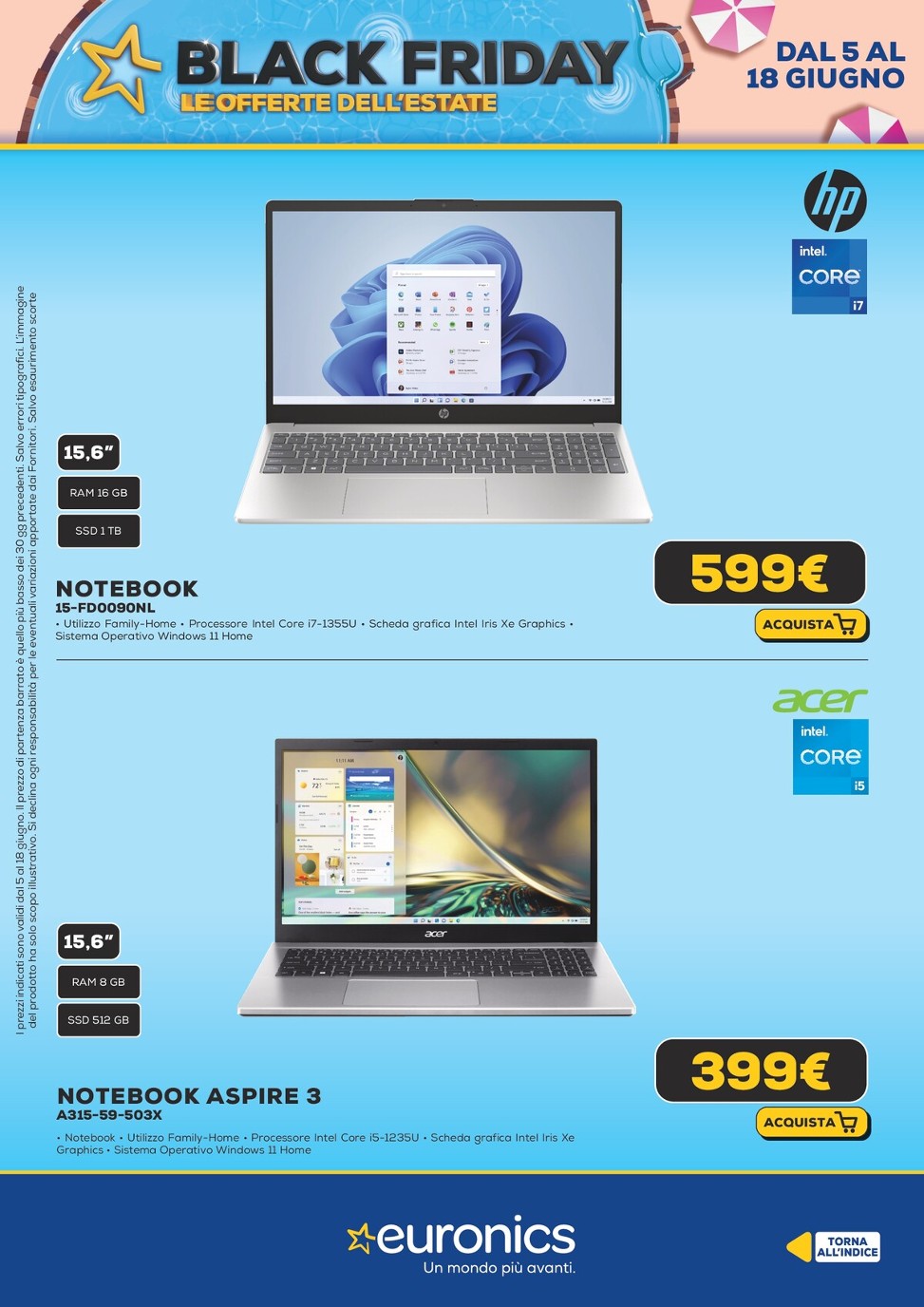 euronics - Volantino Euronics - Black Friday d'Estate valido dal 05/06 al 18/06 - page: 15 euronics - Volantino Euronics - Black Friday d'Estate valido dal 05/06 al 18/06 - page: 15