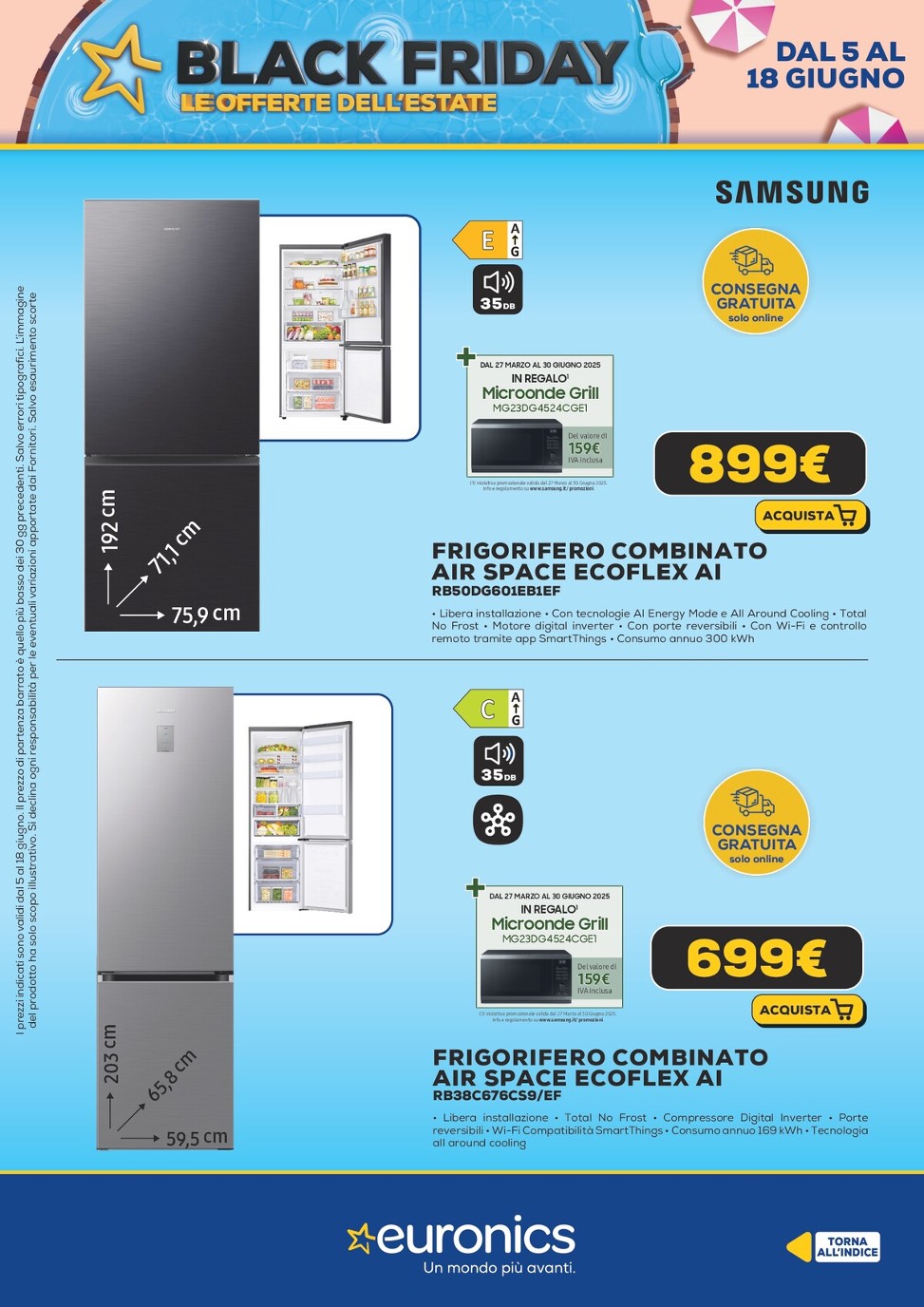 euronics - Volantino Euronics - Black Friday d'Estate valido dal 05/06 al 18/06 - page: 31 euronics - Volantino Euronics - Black Friday d'Estate valido dal 05/06 al 18/06 - page: 31
